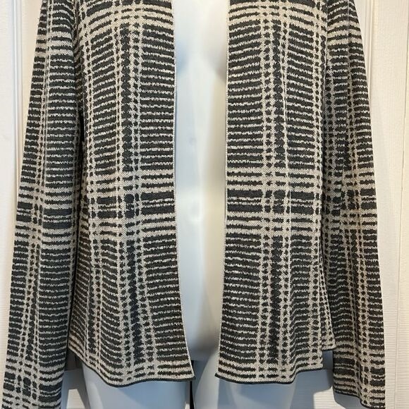 Eileen Fisher 2 Tone Grey Open Face Cardigan Size XS - Picture 3 of 10